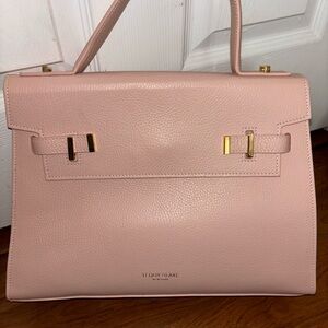 Teddy Blake Ava Gold 14” purse in pink